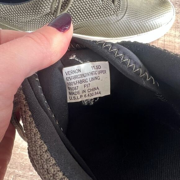 POLO RALPH LAUREN VERNON MESH LOW TOP BOAT SNEAKER DEFENDER GREEN SIZE 11.5 - Picture 9 of 11